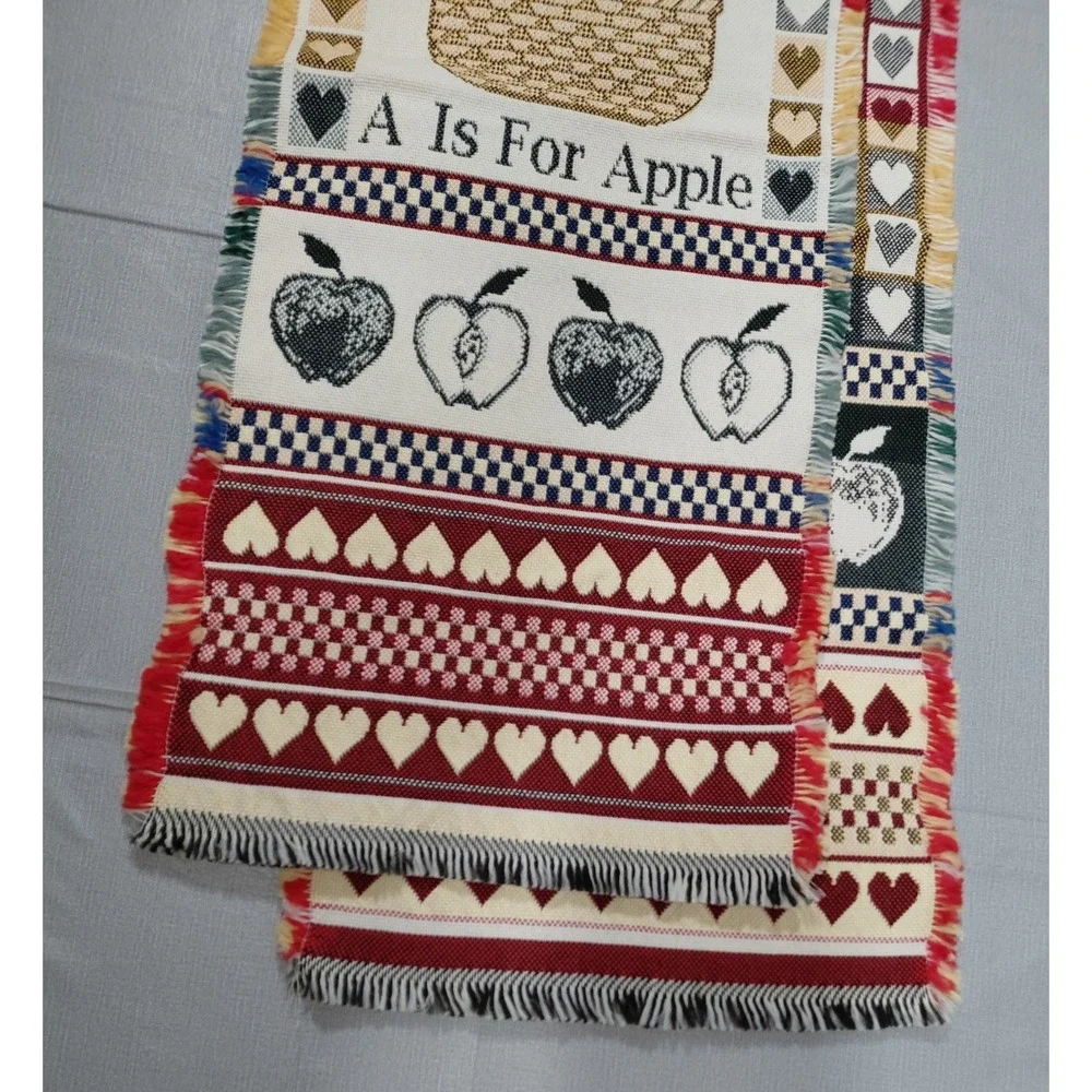 A Is For Apple Tapestry Table Runner 14